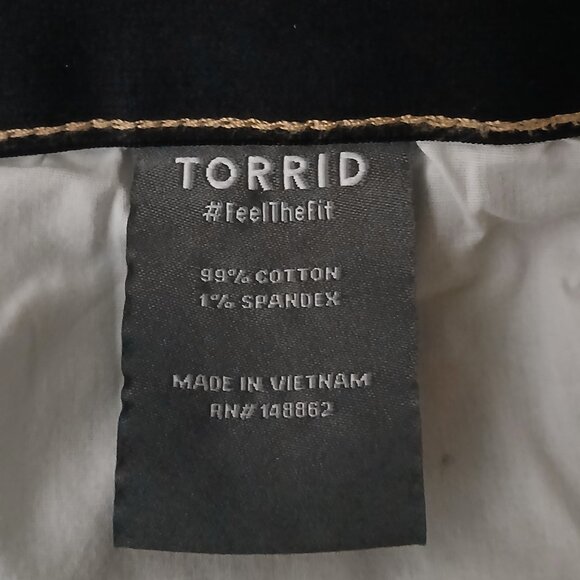 Torrid Jeans Plus Size 22 High Rise Straight Light Wash Denim Elastic Waist - Picture 8 of 9